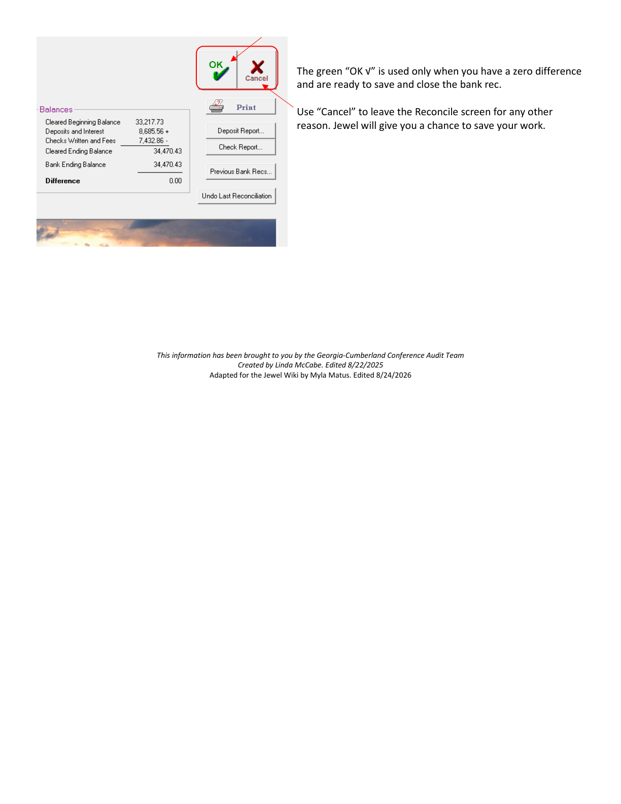 Tour of the Reconcile features in Jewel - page 5